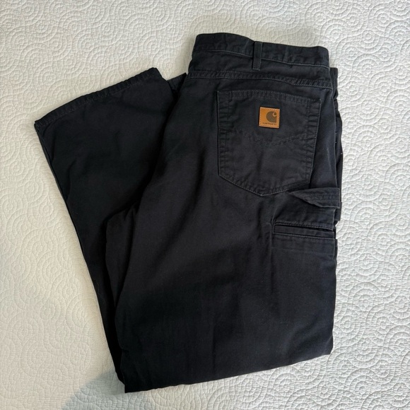 Carhartt Black Loose Fit Pants 40x 30 - Picture 7 of 7